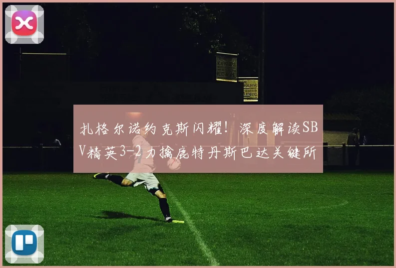 扎格尔诺约克斯闪耀！深度解读SBV精英3-2力擒鹿特丹斯巴达关键所在
